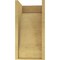 Ekena Millwork 10"W x 10"D x 20"H Wide Moab Rough Cedar Woodgrain TimberThane Corbel, Primed Tan CORUR10X10X20MOARCPR - alternate 2